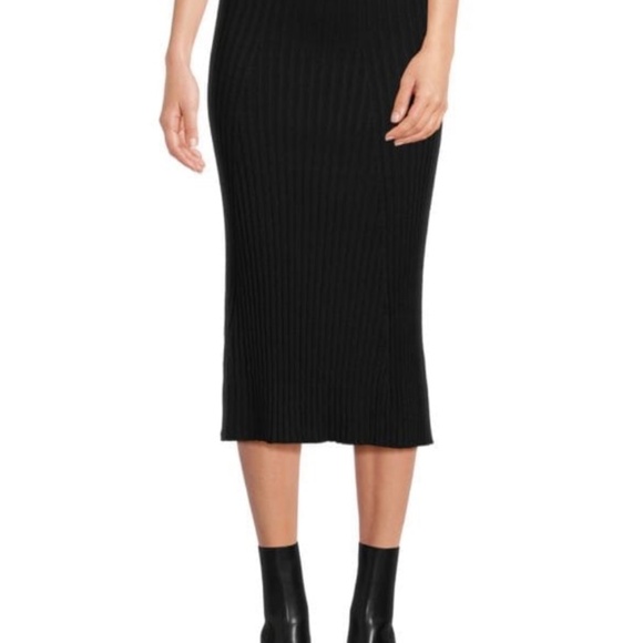 Solid &Striped The Yvette ribbed knit midi skirt size L - Picture 3 of 5